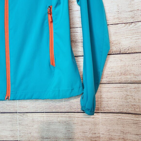 Women's MARMOT FUSION JACKET Lightweight Running Pockets Teal Blue XS/TP - Picture 4 of 16